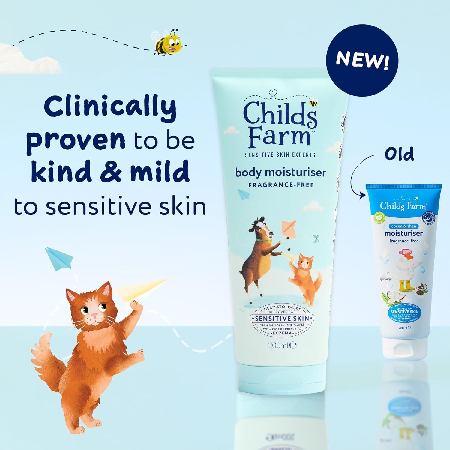 Child's Farm Body Moisturiser Fragrance Free 200ml