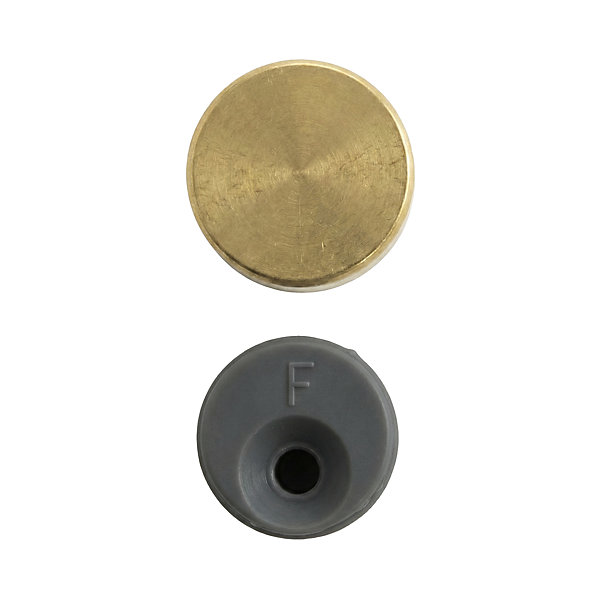 4 pattes à glace Laiton poli ø18 mm x EP. 6 mm