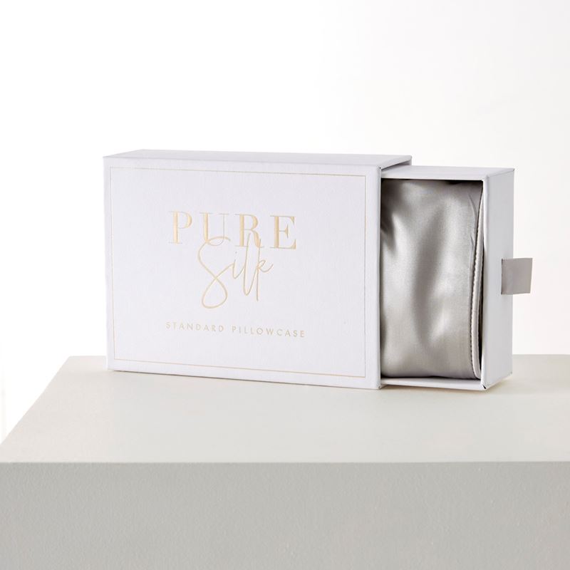 Pure Silk Silver Pillowcases