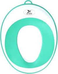 Simplicite Kids' Potty Training Toilet Seat, Anti-Slip Edges, White / Green