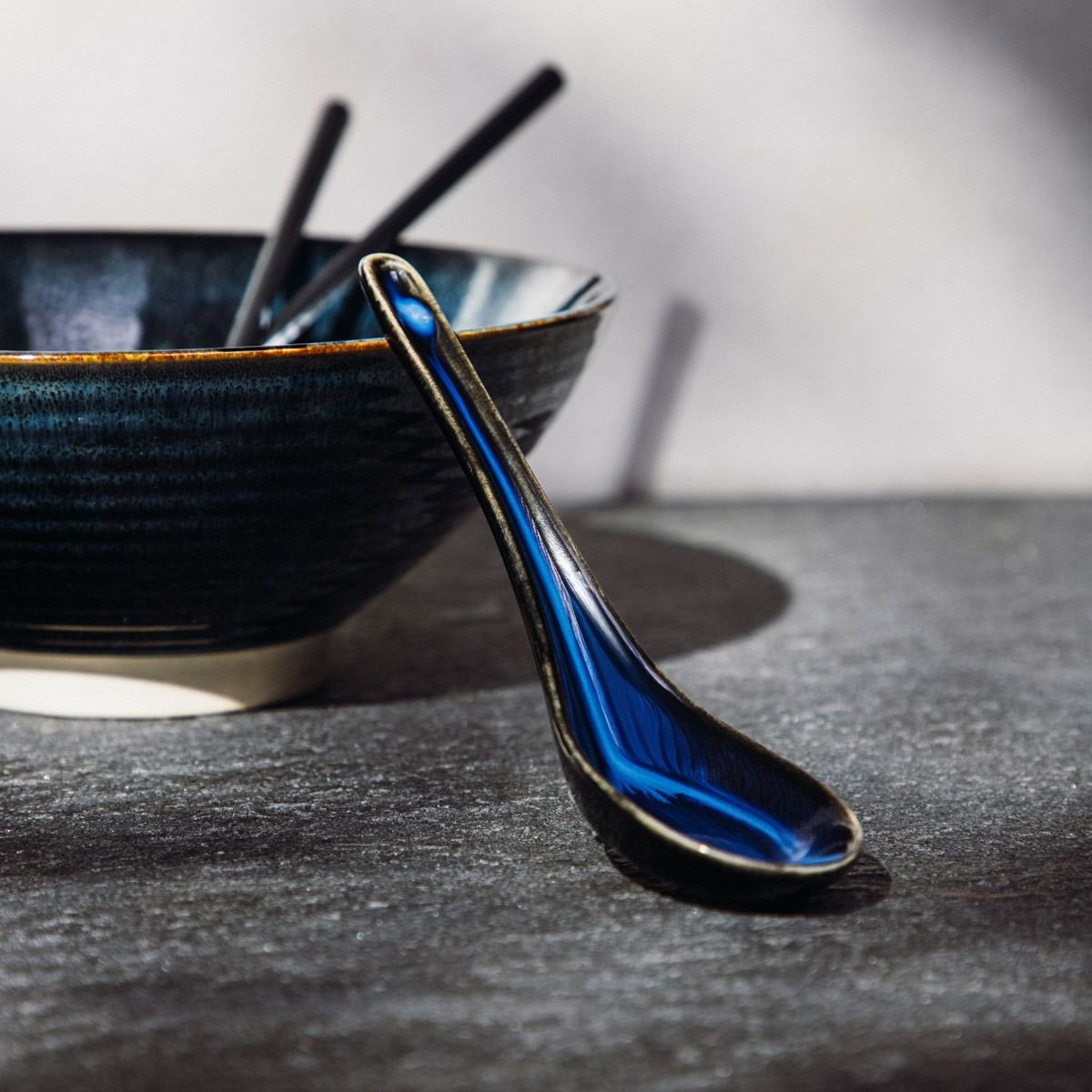 Łyżka OKINAWA ceramiczna do ramenu 16,5 cm