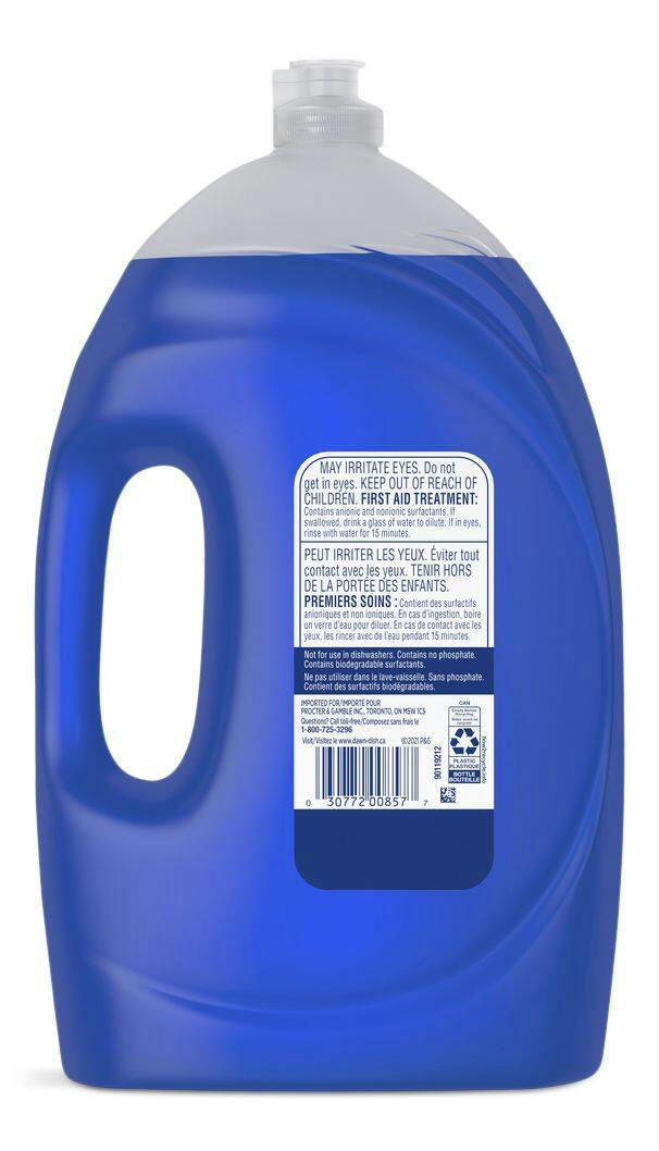 Dawn Ultra Platinum Liquid Dish Soap Refill, Refreshing Rain Scent, 2.21-L