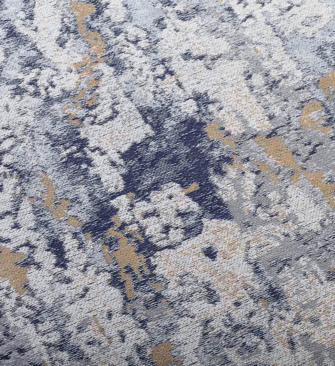 - Tapis en tissu bleu 160 x 230 cm