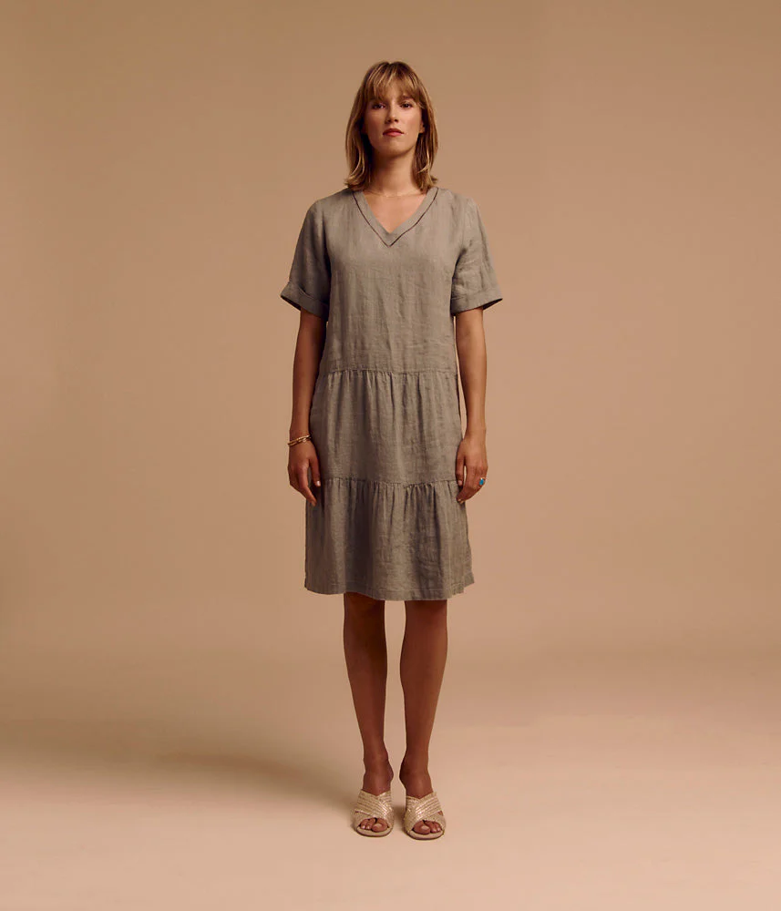 Robe housse en lin lavé français REGALA/85098/225