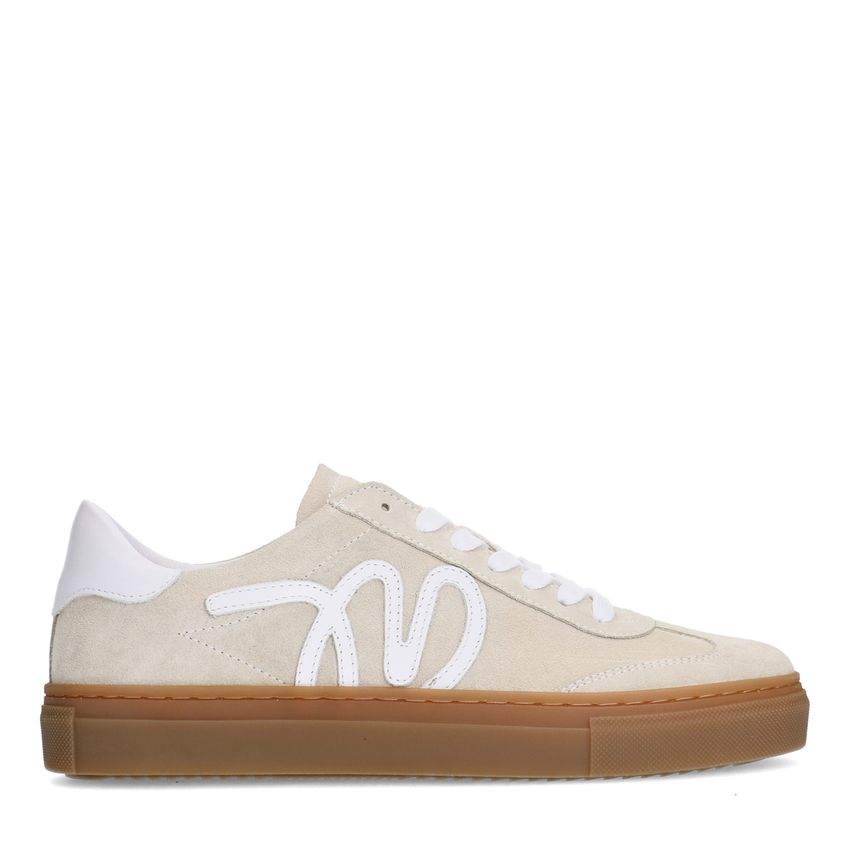 Manfield Beige suède sneakers