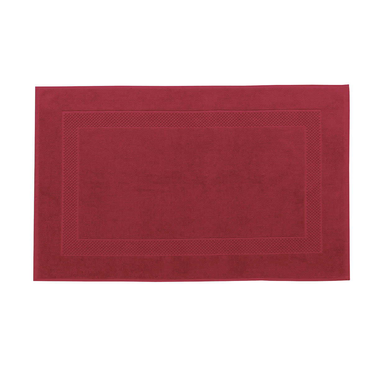PÉTALE - Tapis de bain coton grenade 60x80 cm