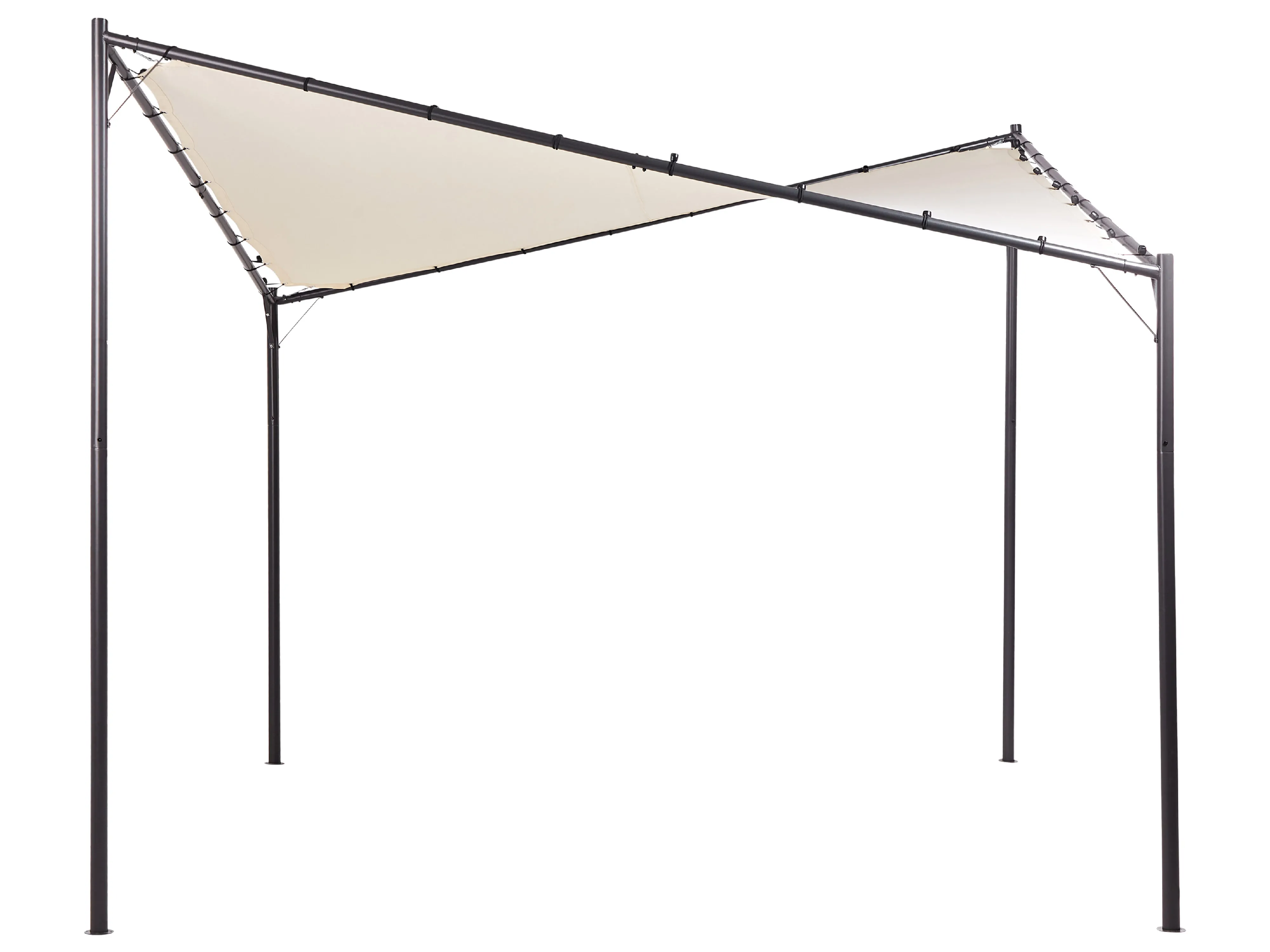 Gazebo AVENTINE Metal 300 cm 300 cm Beige
