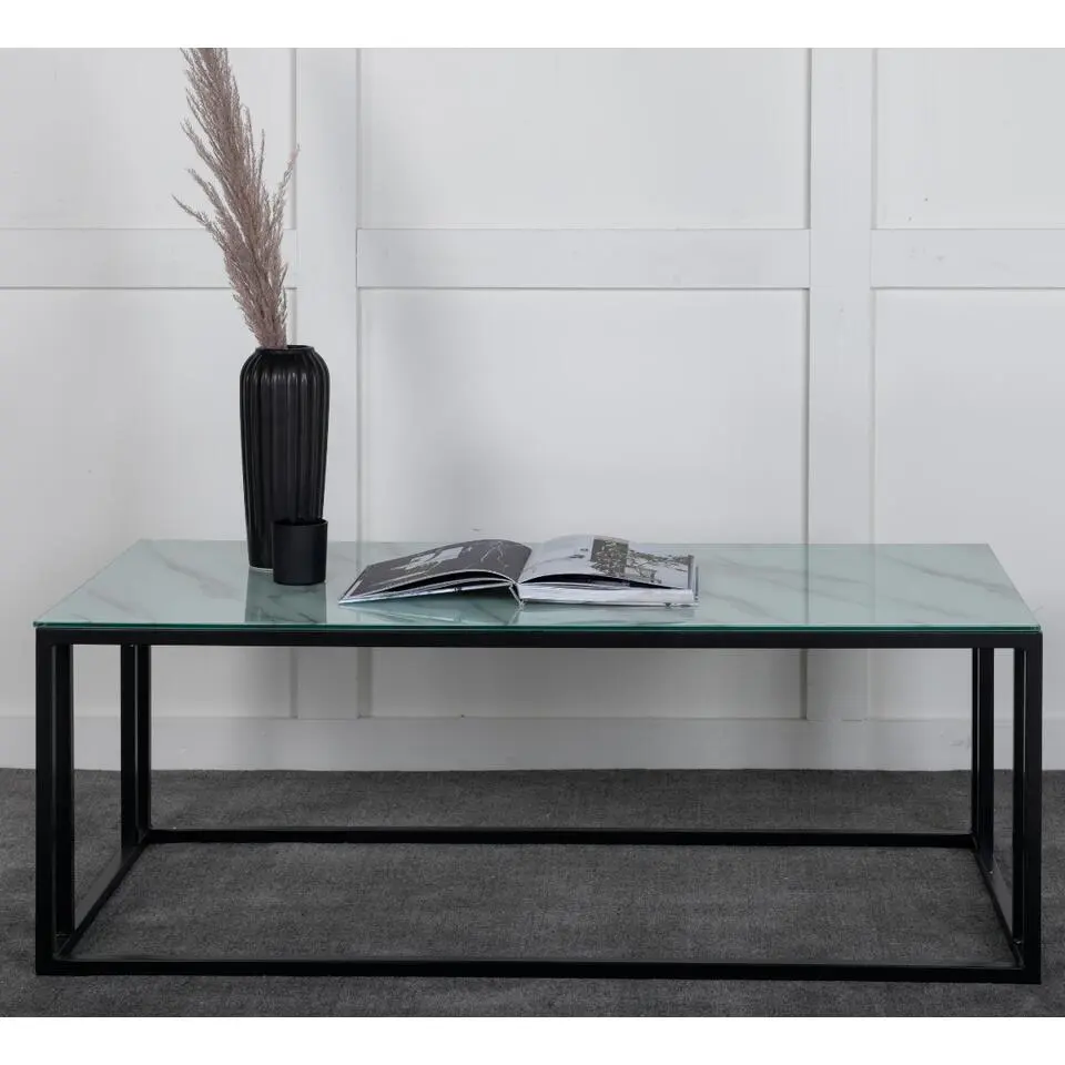 Salontafel Zwart Marmer - 120x60x45cm - Rock