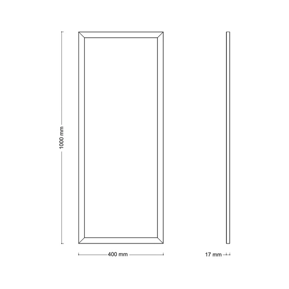 Spiegel, »Beach II«, LxB: 40x100 cm, weiß