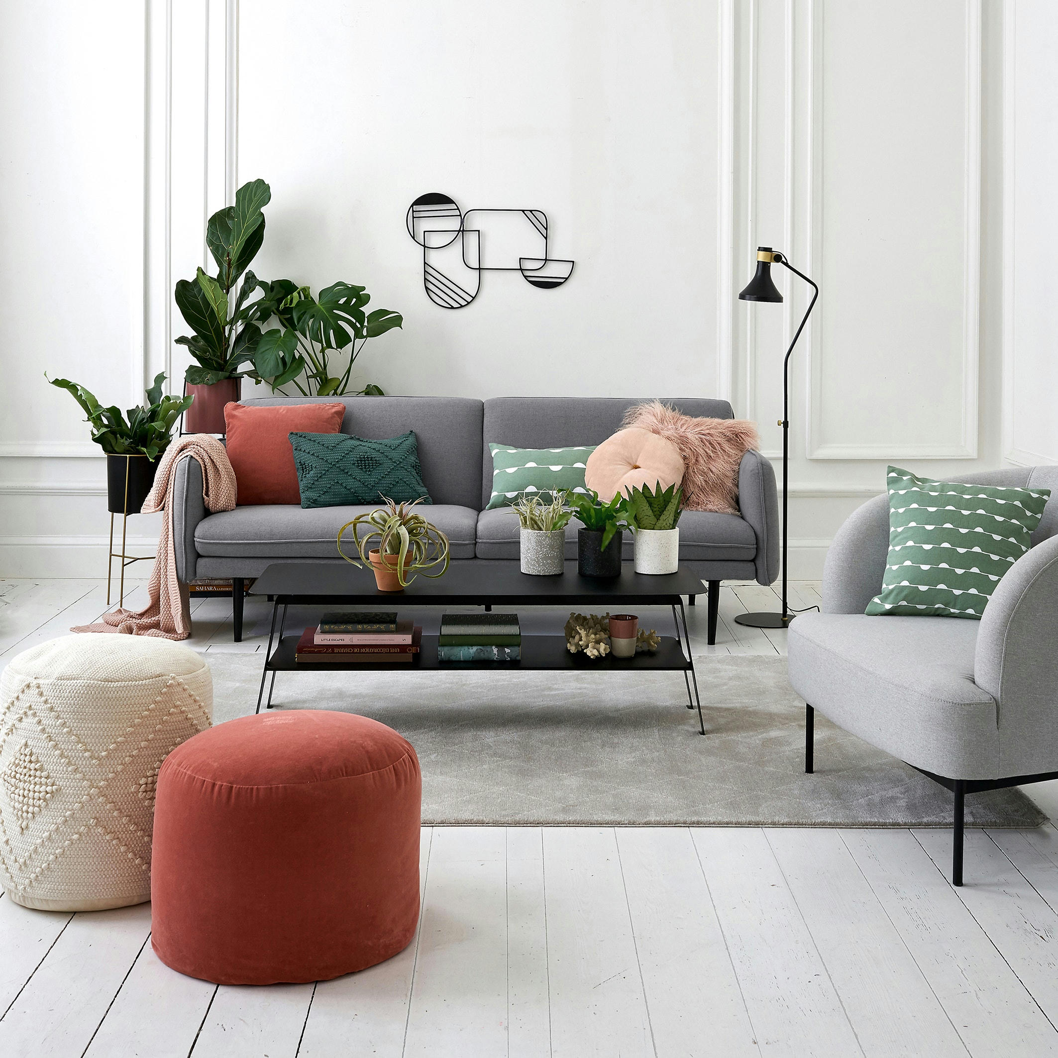 Fauteuil tissu texturé chiné, Yvas