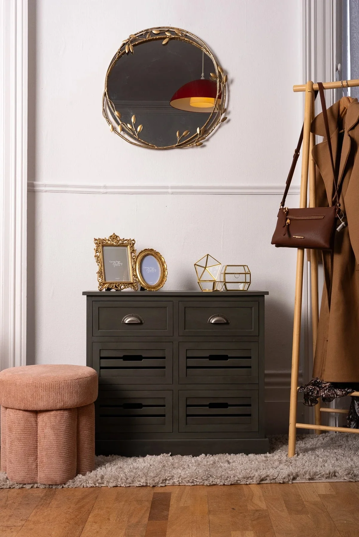 Charlie 6-Drawer Walnut Cabinet