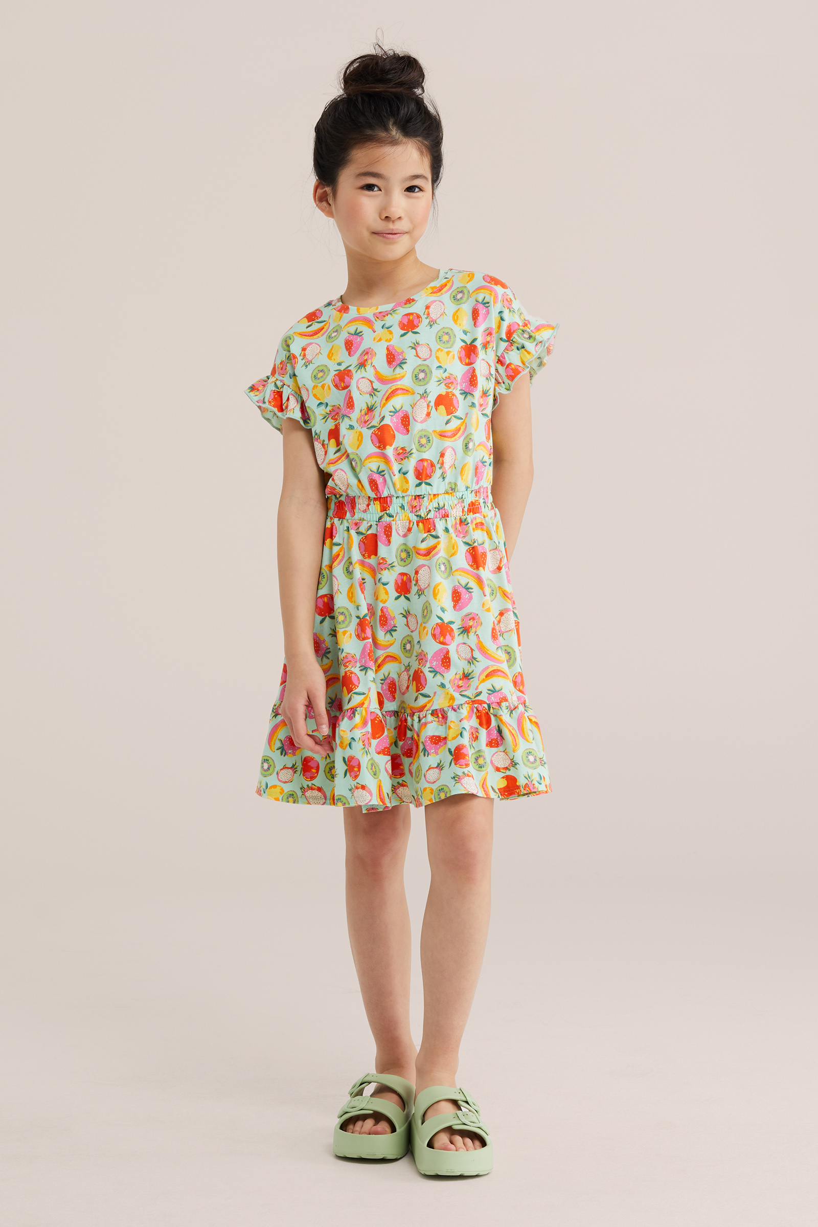 Meisjes jurk met print