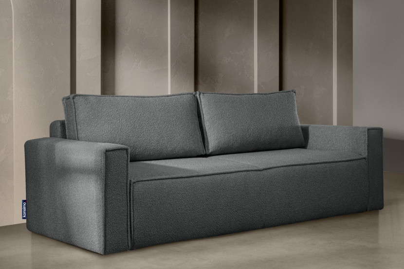 KONSIMO NAPI II Sofa 3-osobowa, kolor antracyt