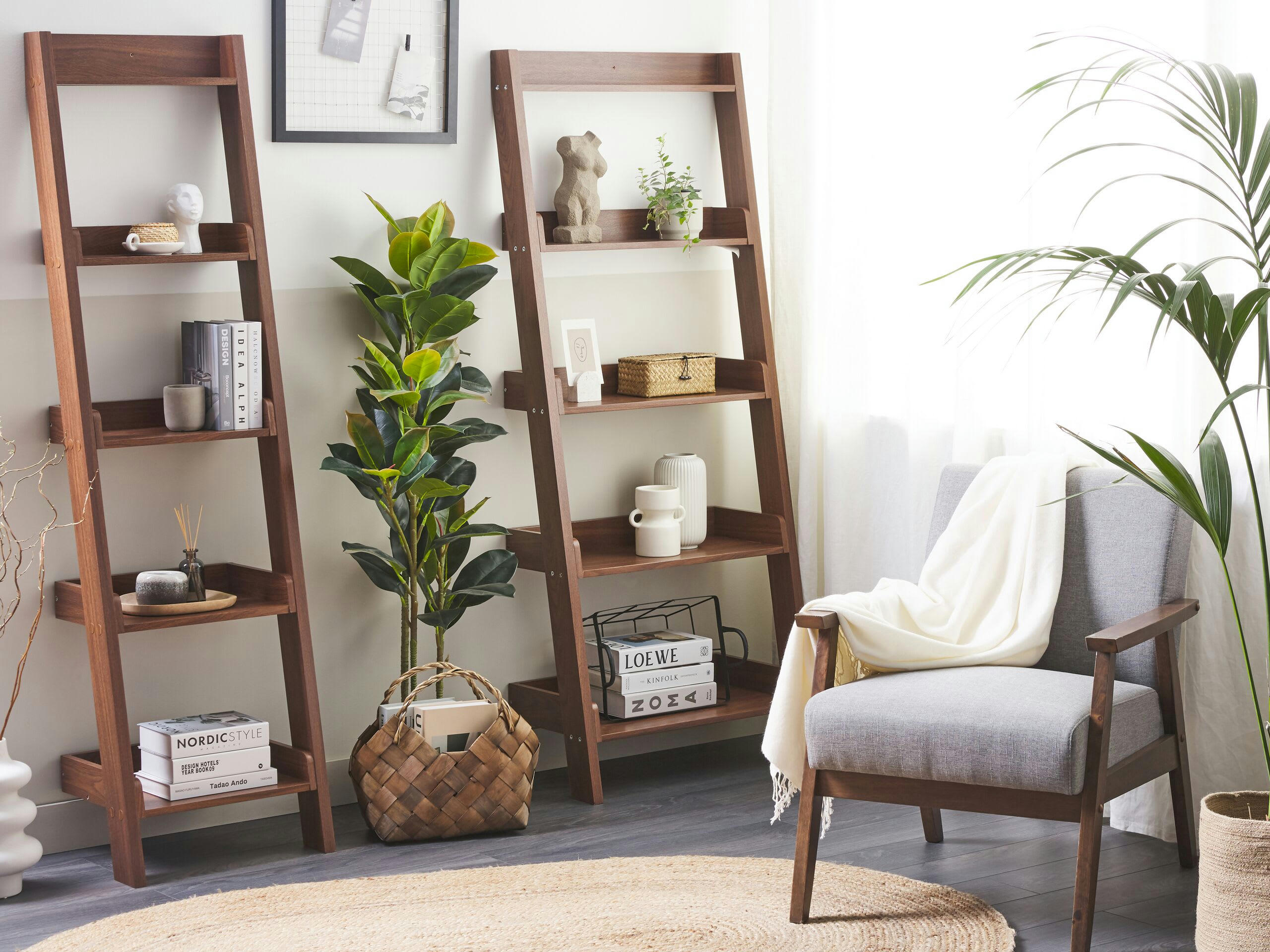 MOBILE DUO - Étagères échelle en bois
