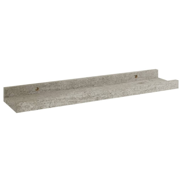 Półka ścienna Szary 40 x 9 x 3 cm MDF vidaXL