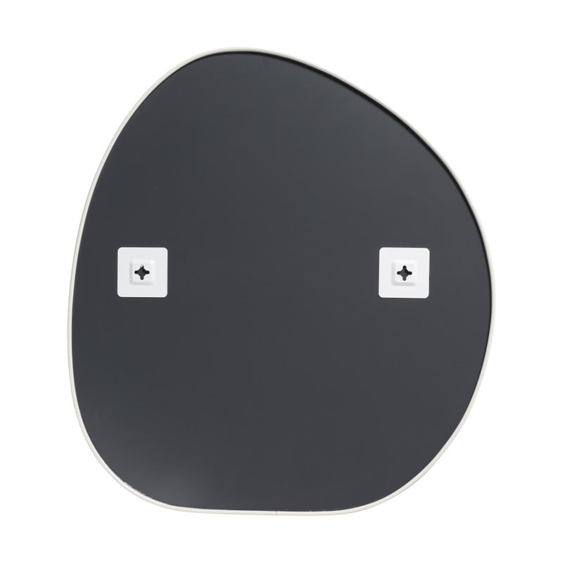 Spiegel organic met beige lijst - 49x53 cm