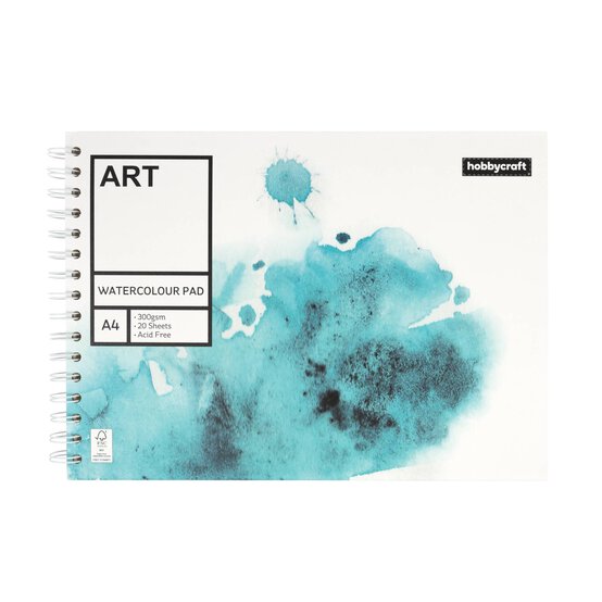 Watercolour Pad A4 20 Sheets