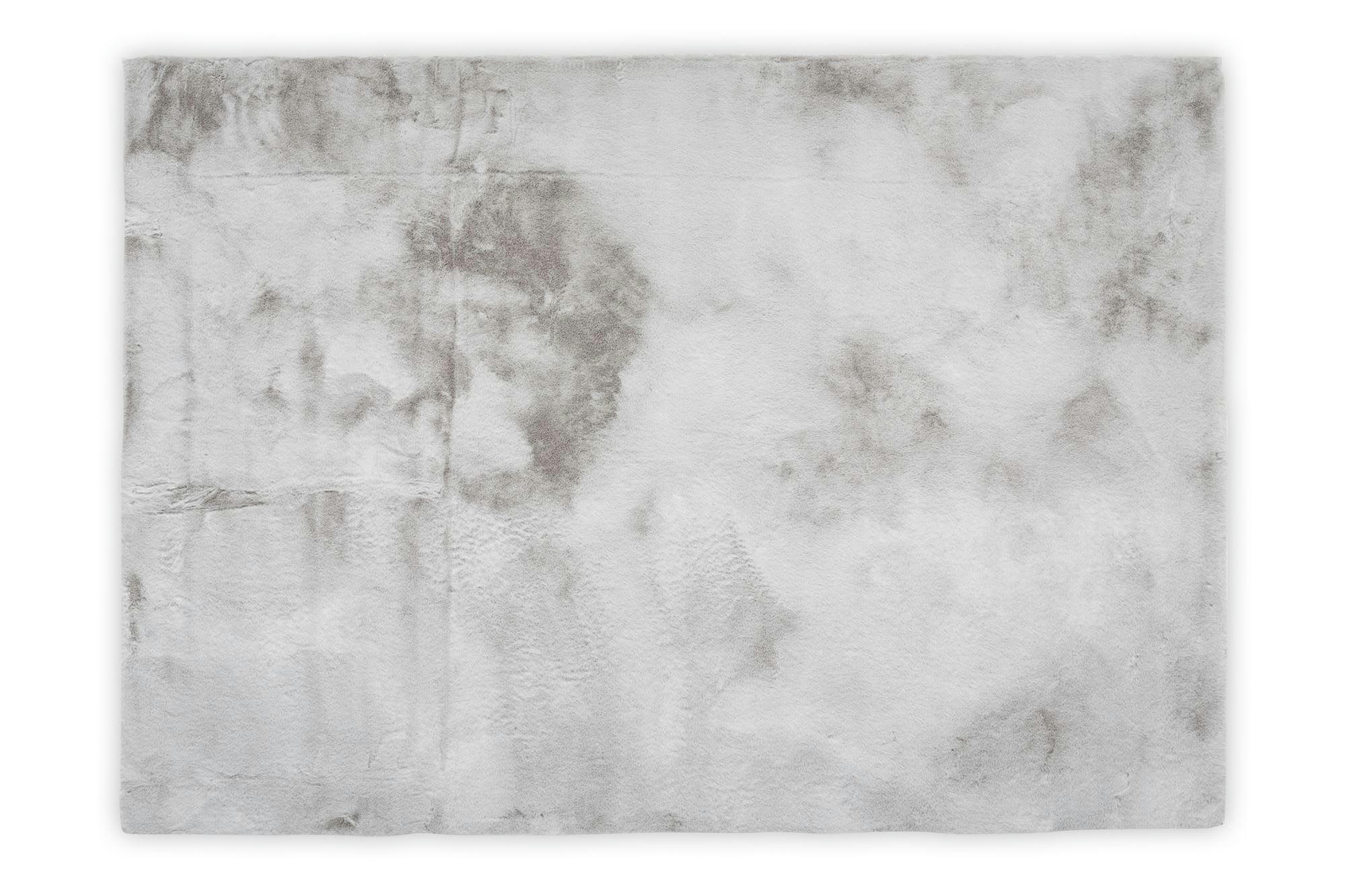 CHIARA - Tapis tissé à la machine en polyester - argent