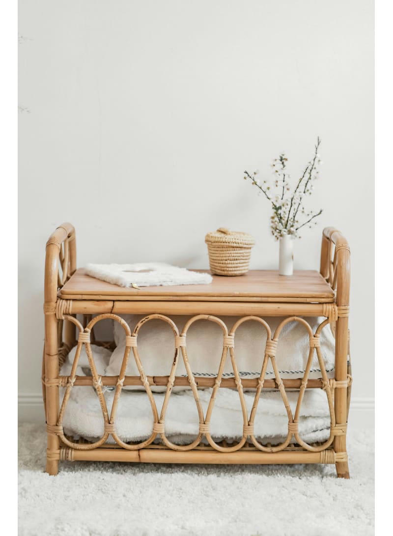 JAHE - Coffre jouet rotin