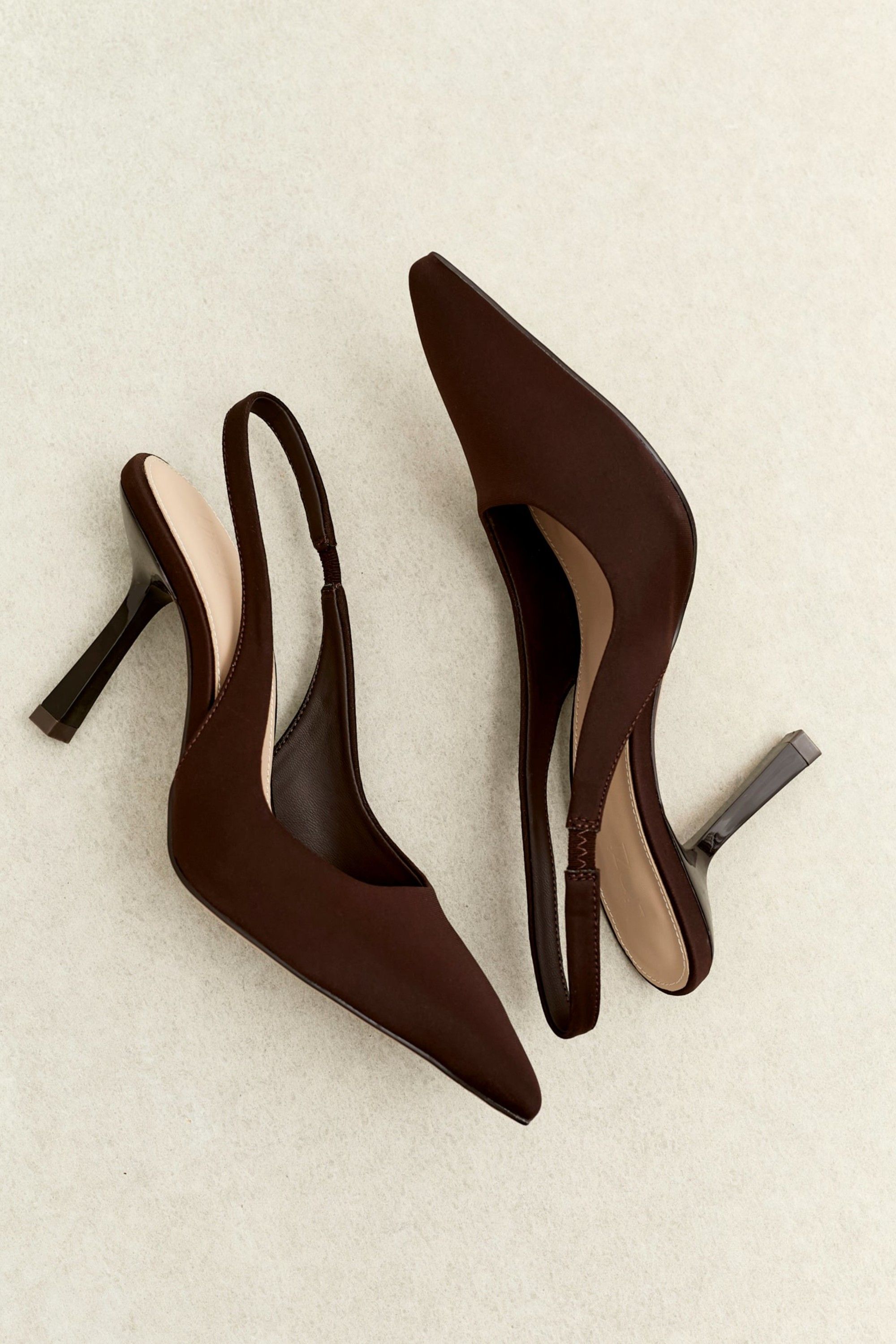 Linzi Dash Brown Scuba Court Heel