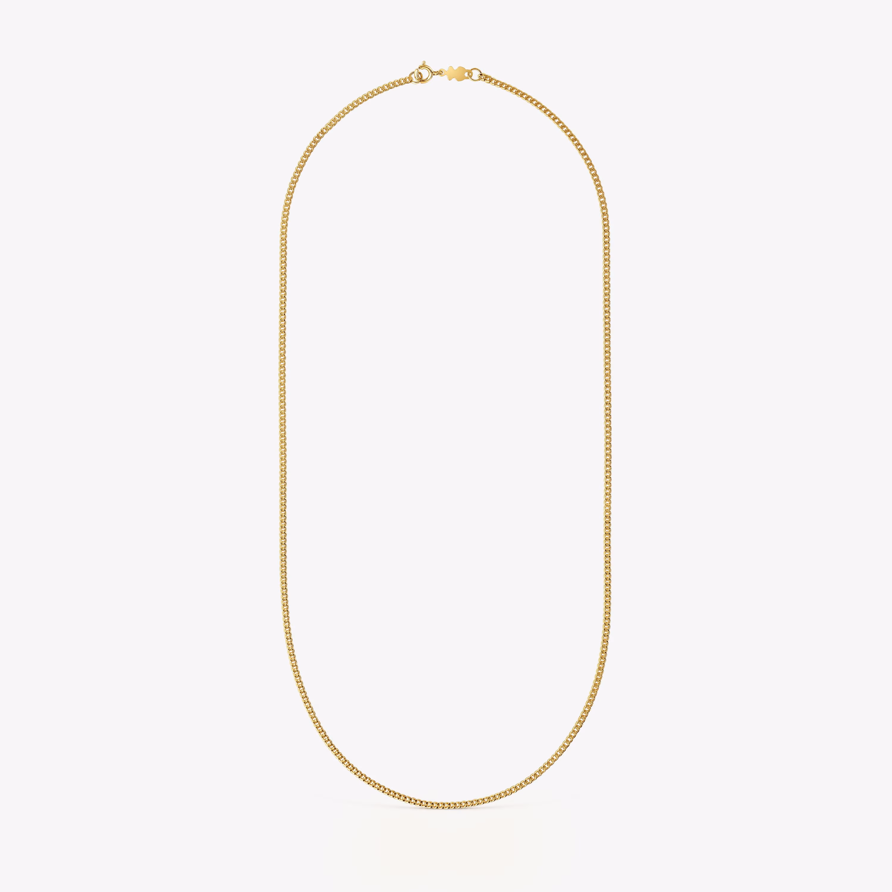 Cadena mediana con baño de oro de 18 kt sobre plata cordón, 60 cm TOUS Chain