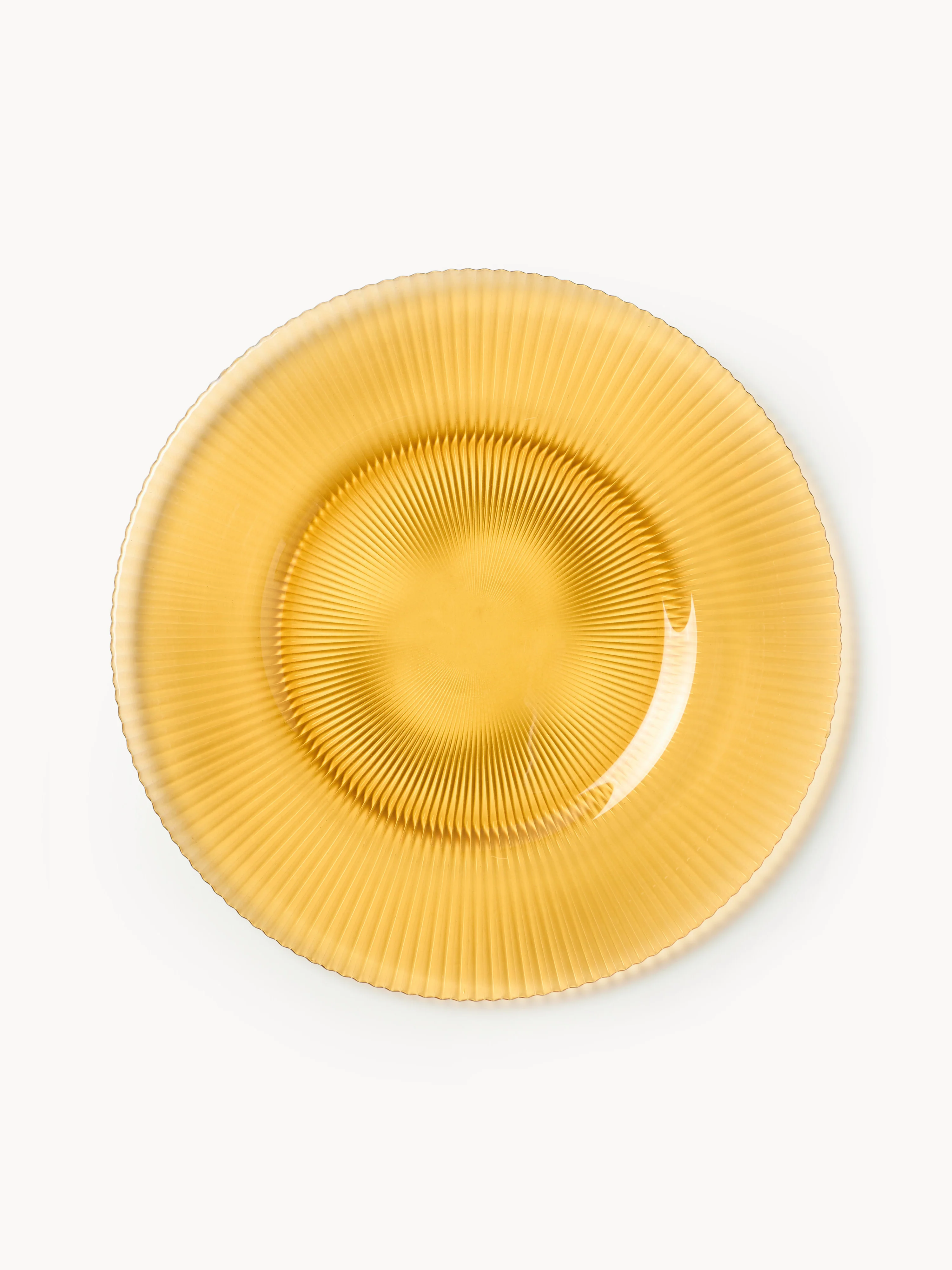Frühstücksteller Effie mit Rillenrelief, 4er-Set