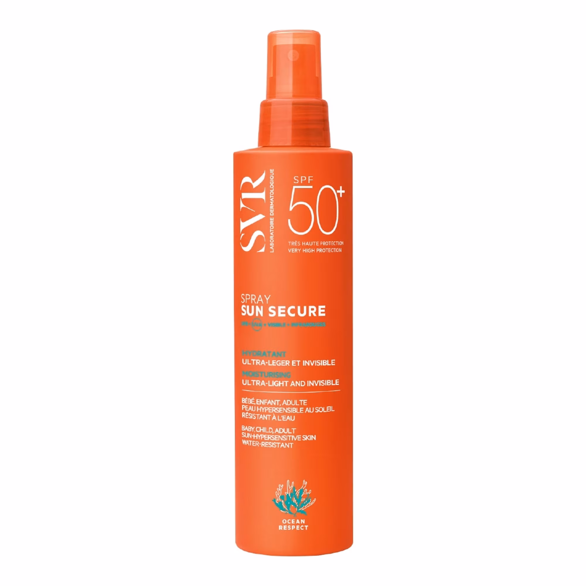 SUN SECURE SPRAY SPF50 La seule brume lactée invisible, visage et corps