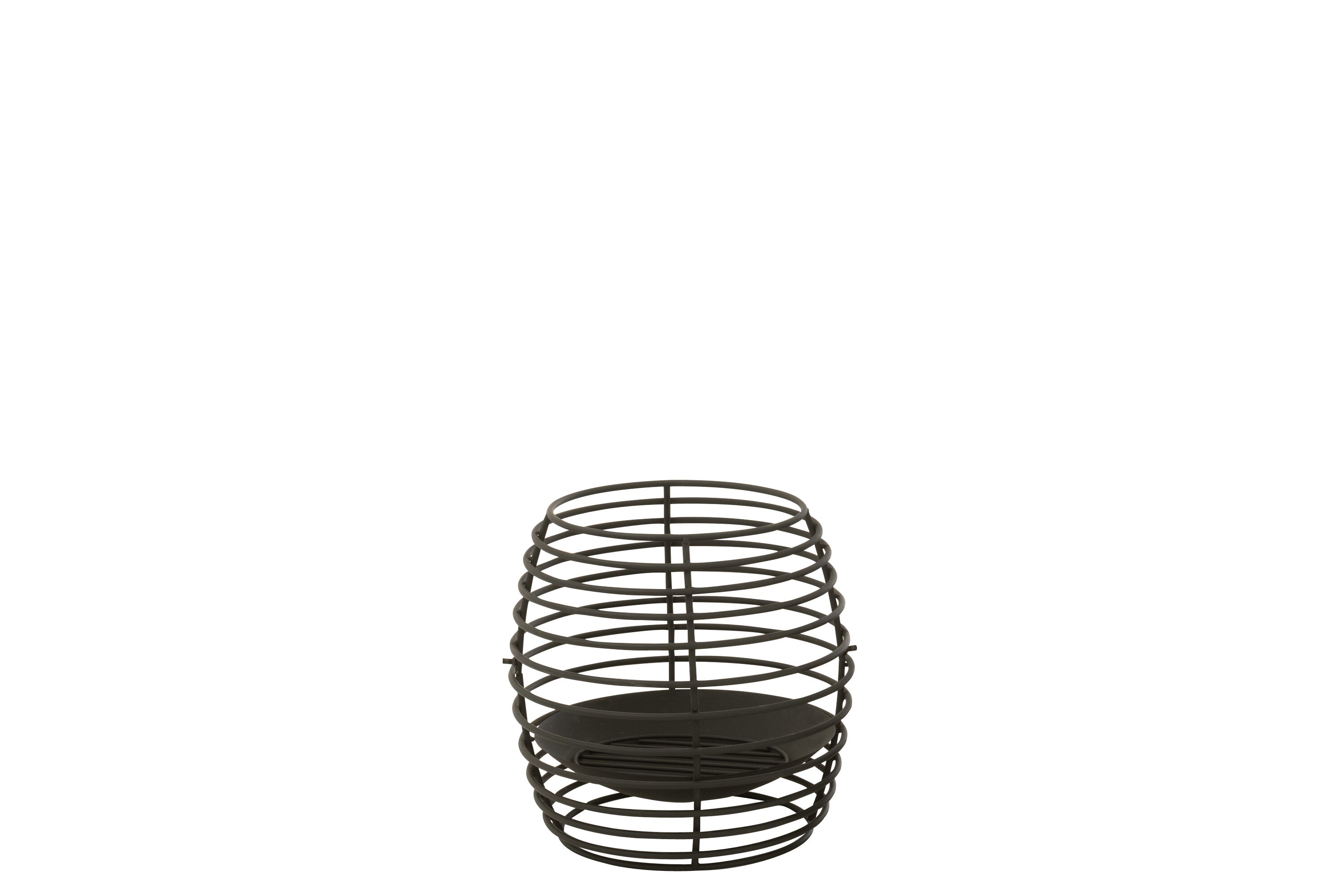 J-Line vuurschaal Rond Rinds - ijzer - zwart - small