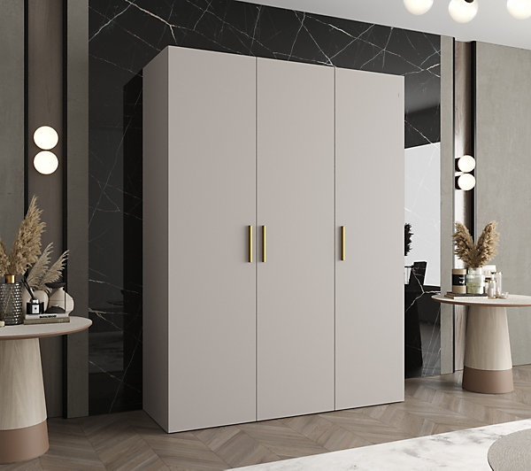 Armoire Bari 1 a portes battantes H. 202 x L.150 x P. 52, 3 portes