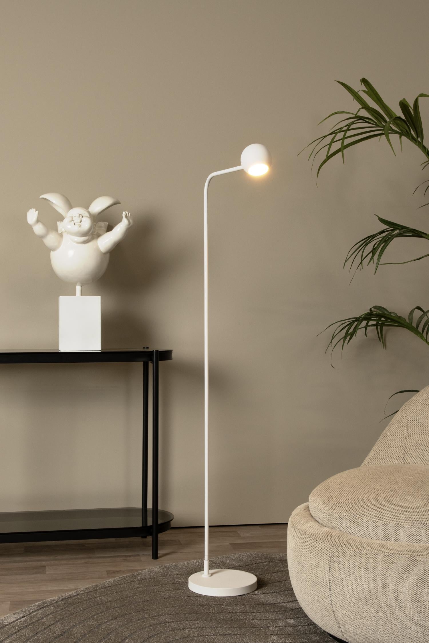Lucide vloerlamp COMET - Geïntegreerde LED - Wit