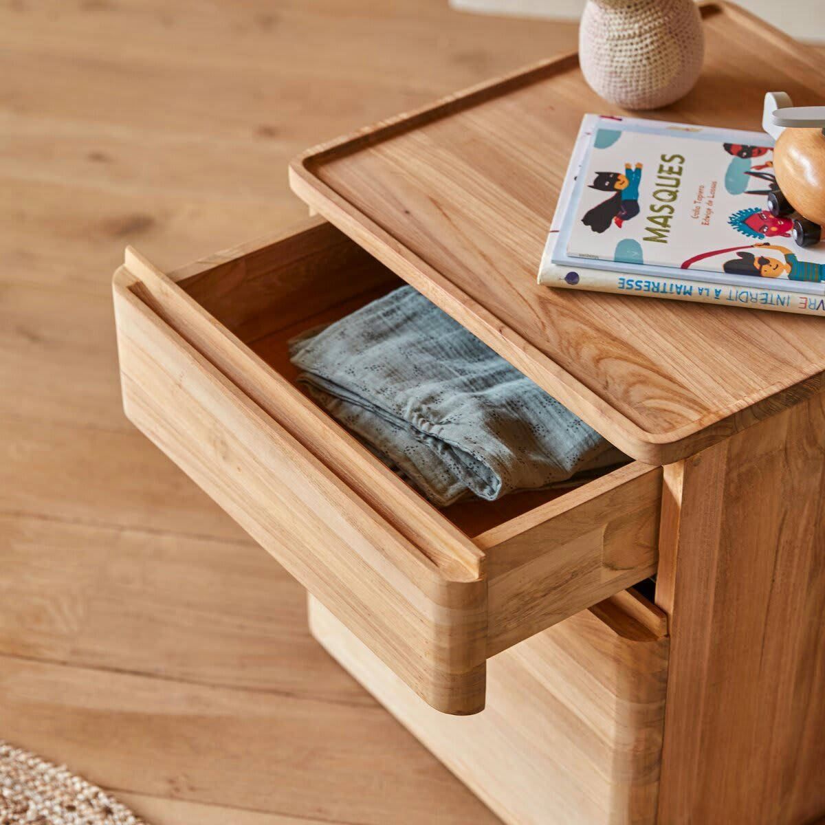 NINO - Chevet enfant en teck massif