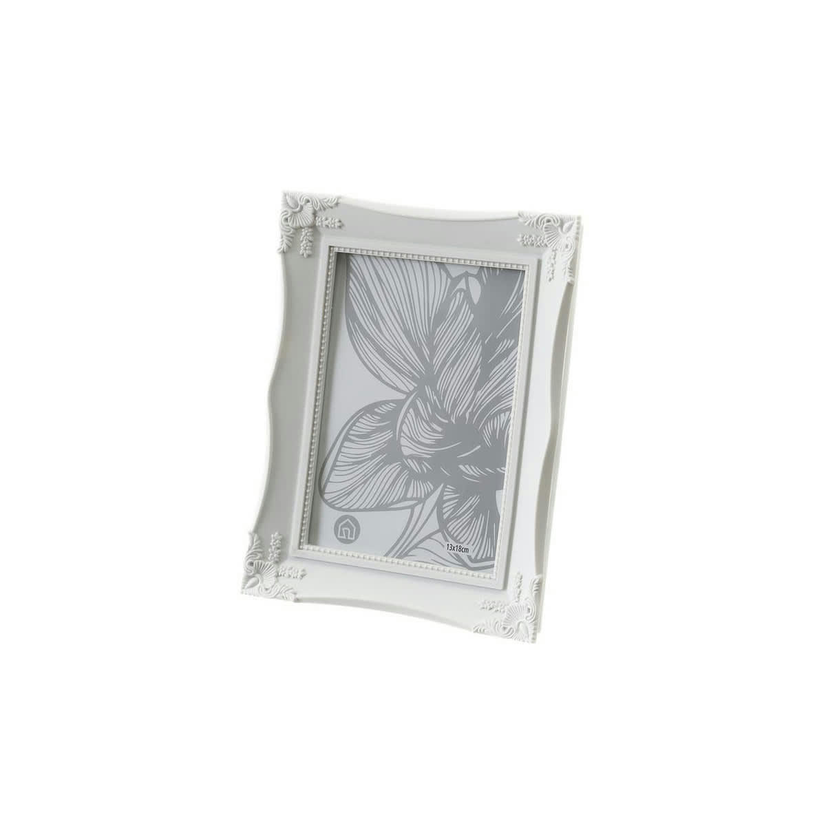 - Cadre photo classique en polypropylène blanc - 18x2x23cm