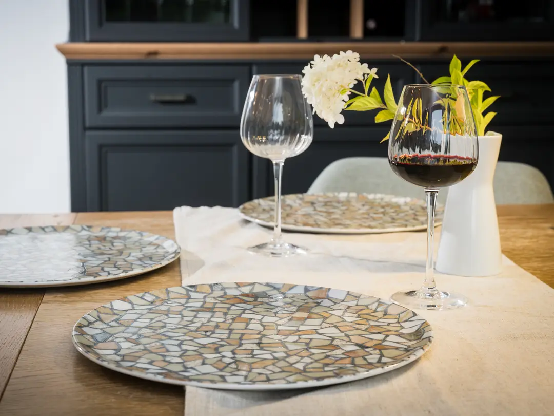 Pizzateller 4er-Set Stone Collection