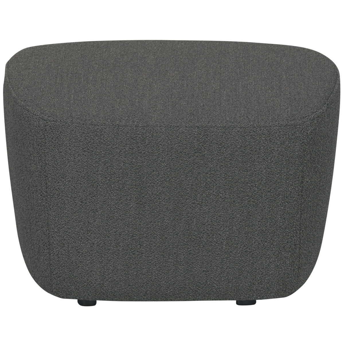 vtwonen hocker Lofty - Bouclé - Staalgrijs - 41x62x48