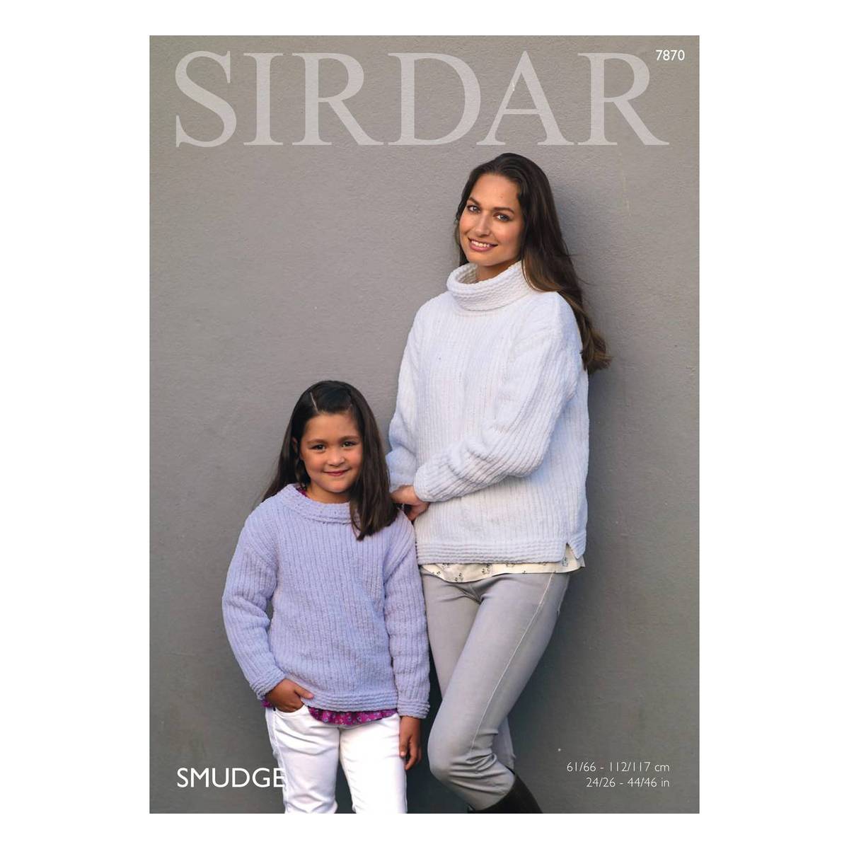 Sirdar Smudge High Neck Jumpers Digital Pattern 7870