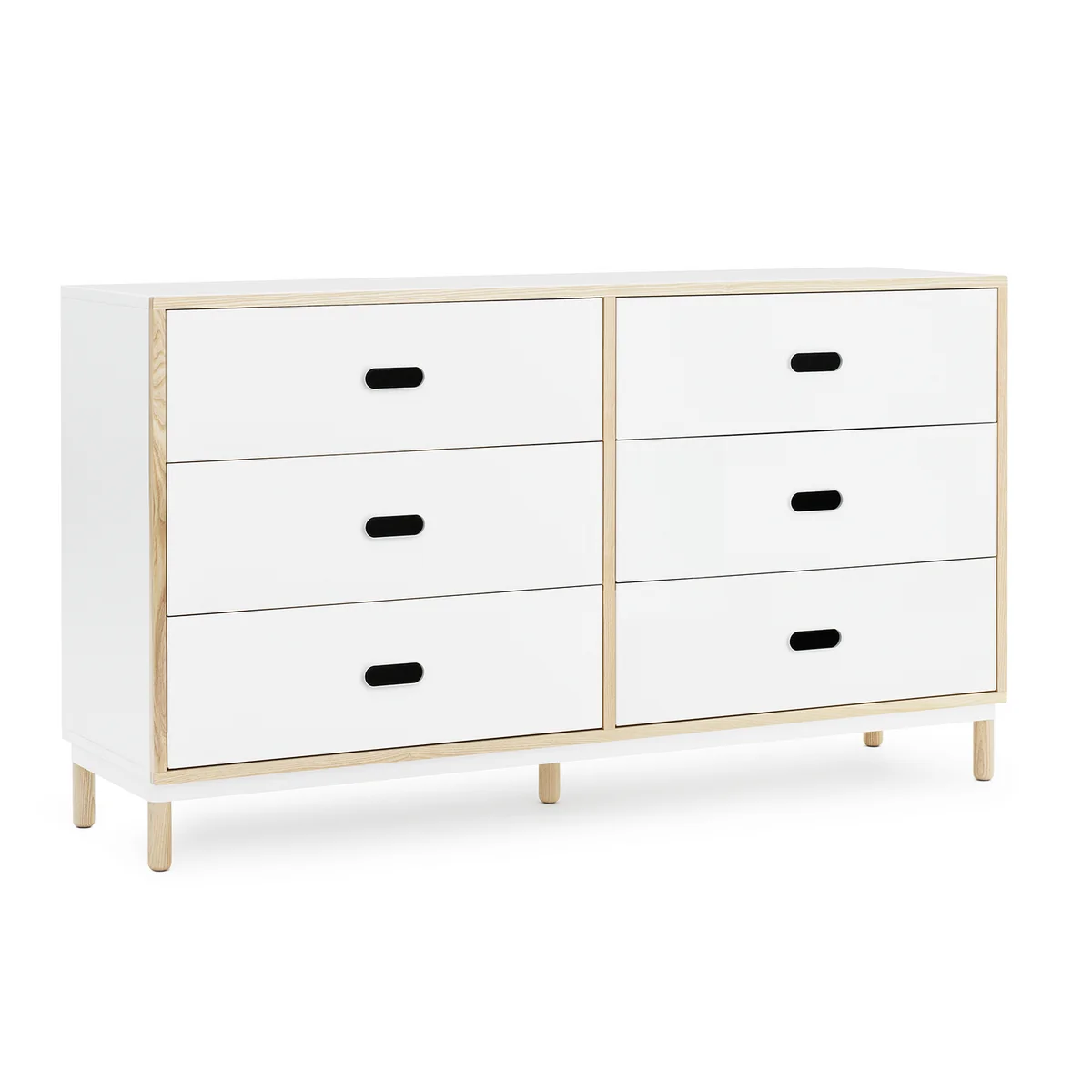 Normann Copenhagen - Kabino Kommode mit 6 Schubladen, weiß