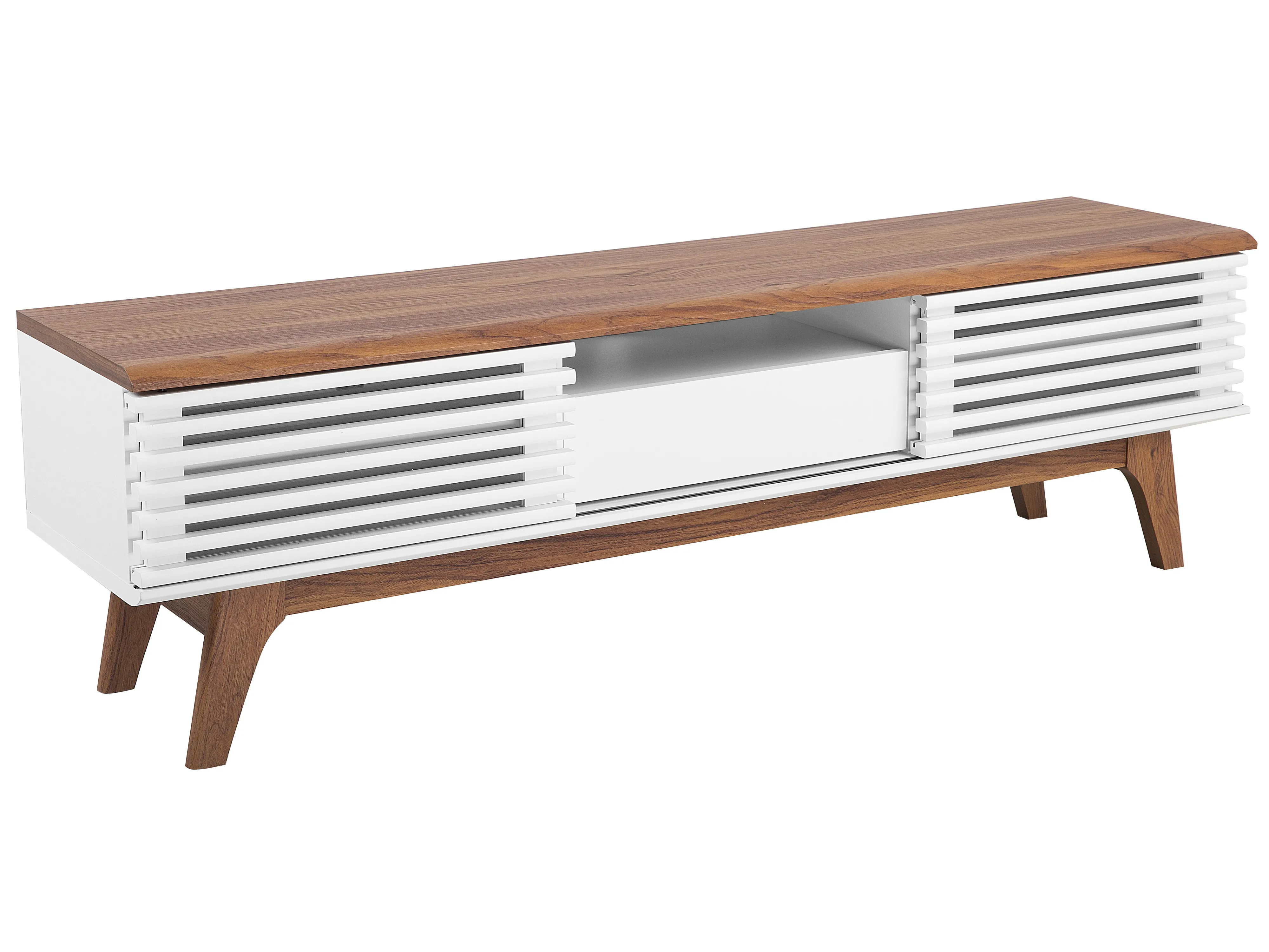 TV Stand DETROIT Brown/ White