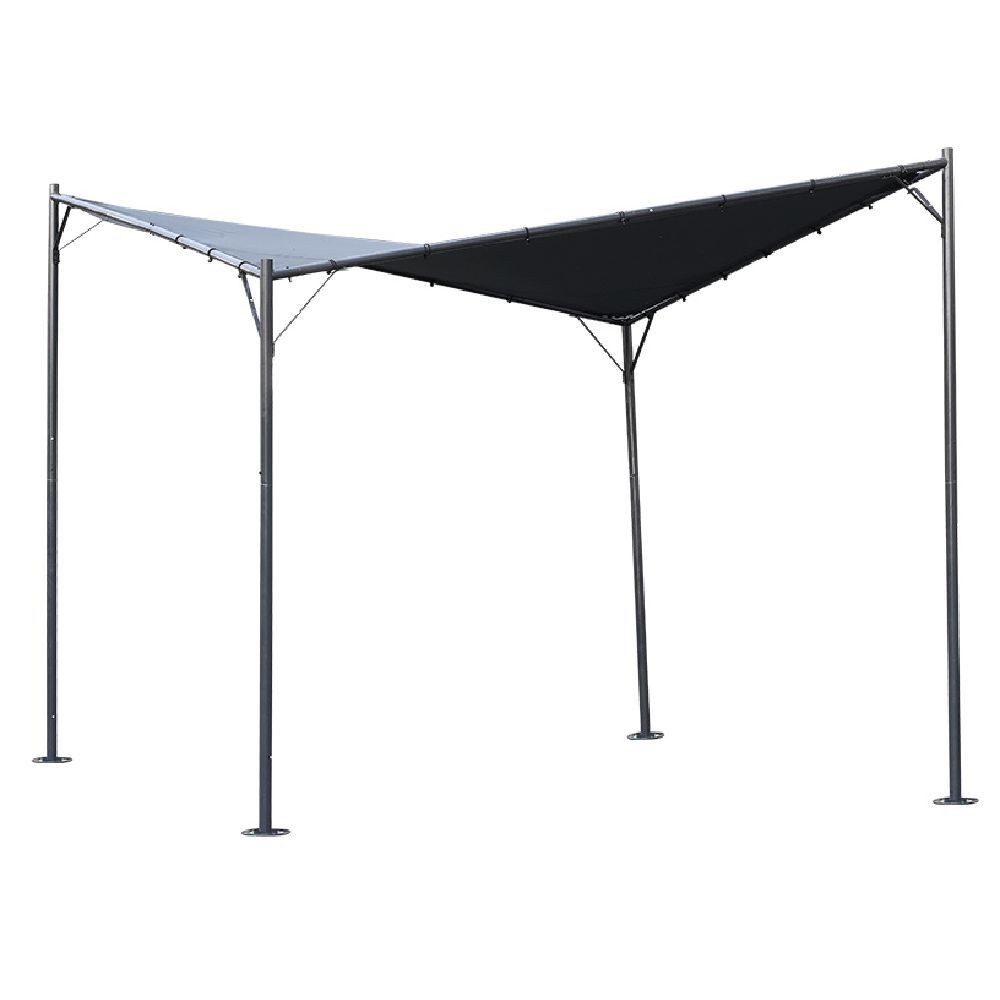 Tonnelle losange Venice gris UPF50  350x350xH270cm 12,25m&sup2;