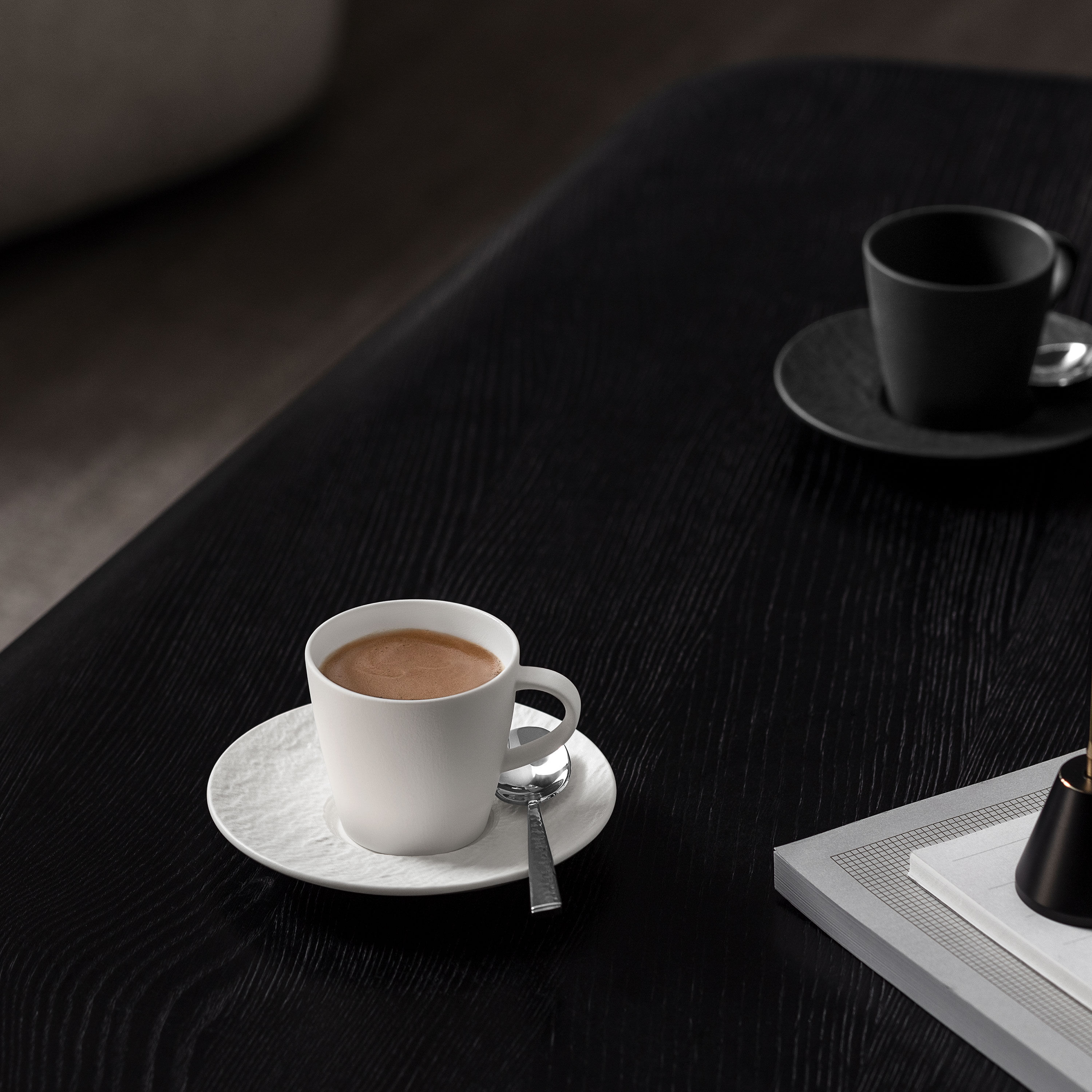 Manufacture Espresso cup saucer - White, 4.8'', Premium Porcelain