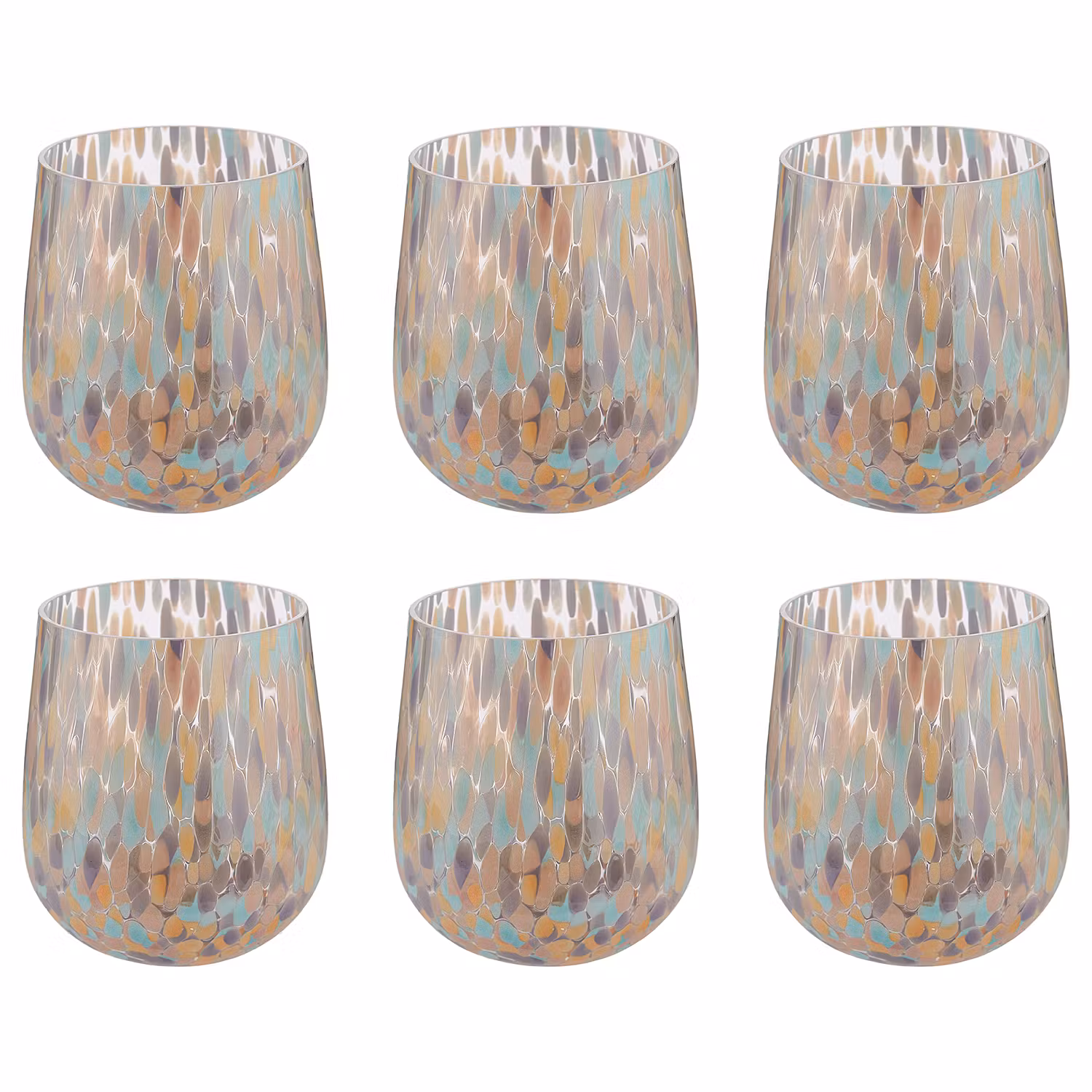 CONFETTI Trinkglas 6er-Set