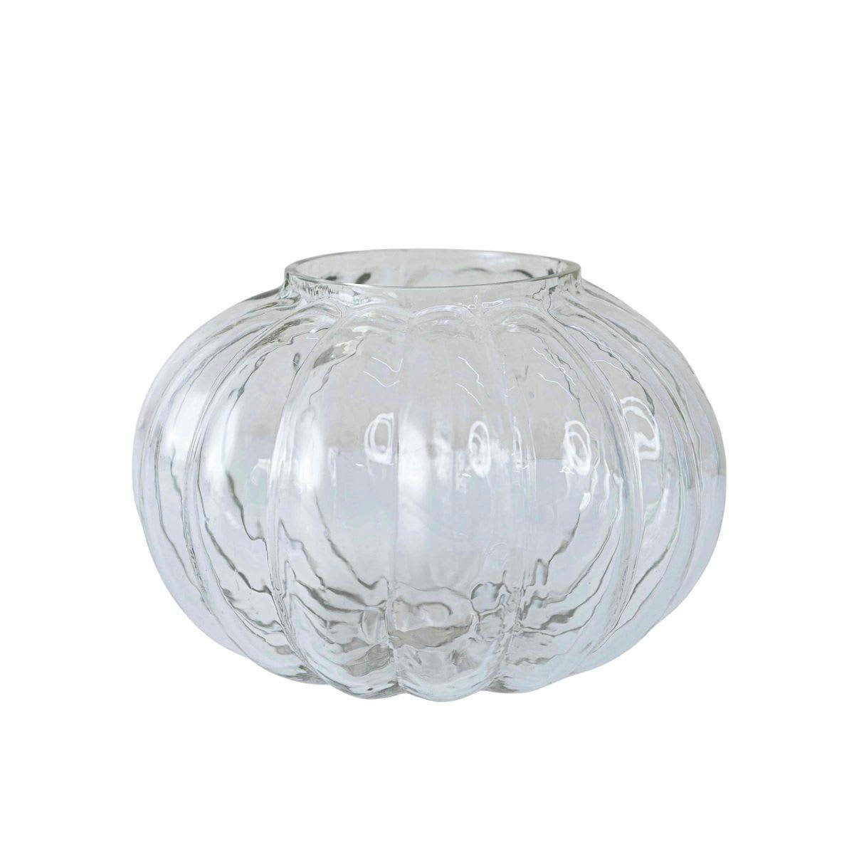 - Vase citrouille en verre