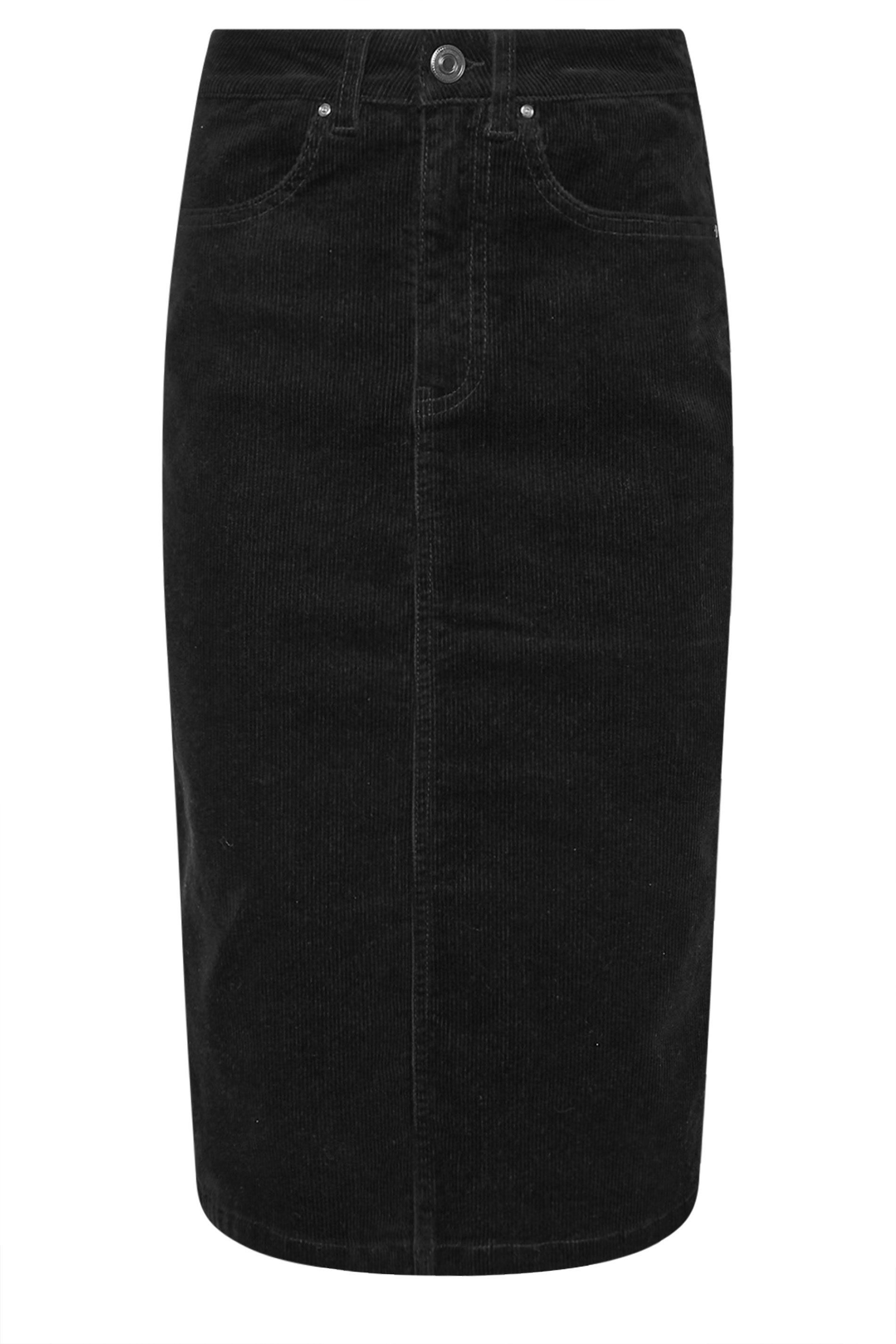 M&Co Petite Cord Midi Skirt
