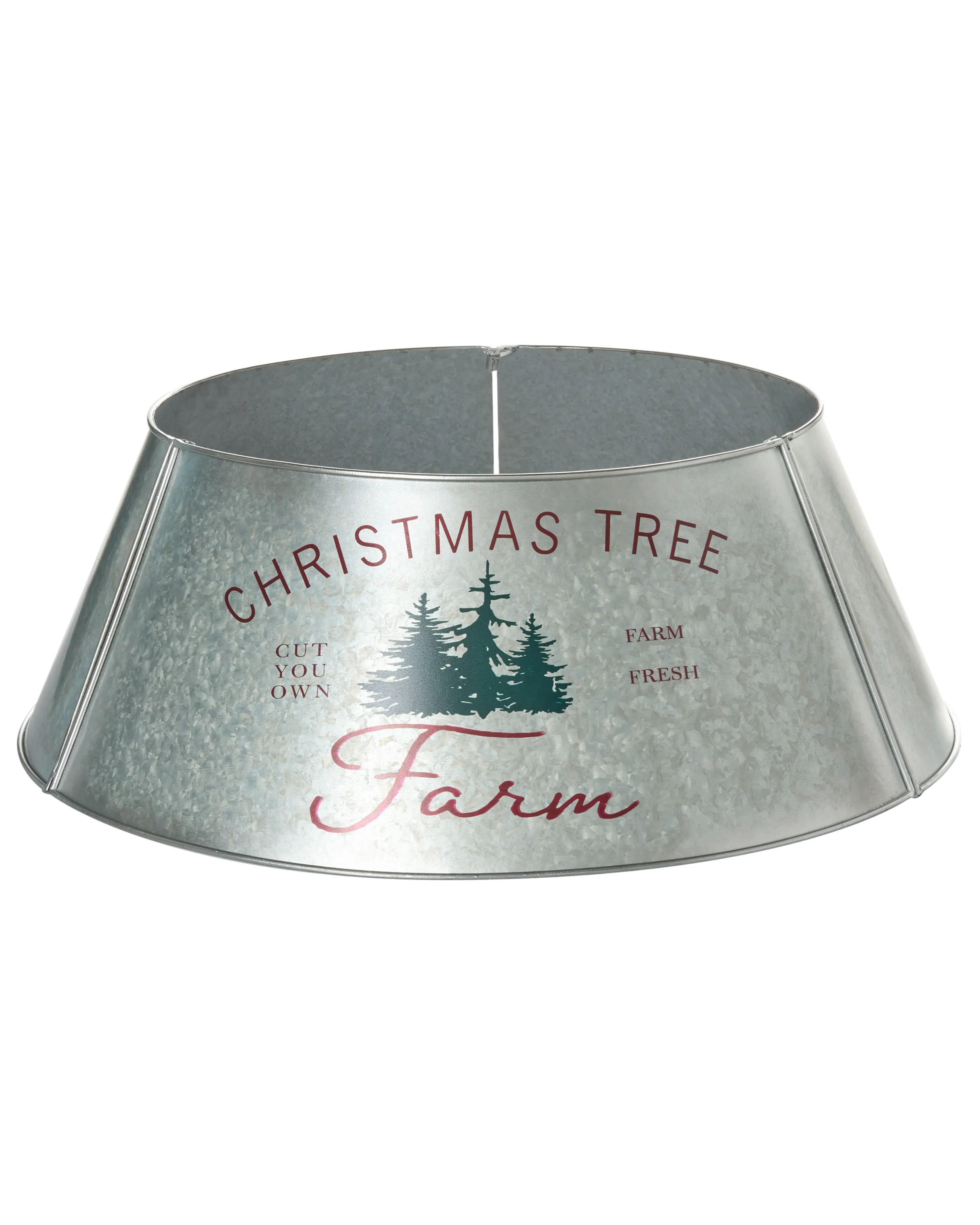 Christmas Tree Collar ROVANIEMI Iron Silver 65 cm