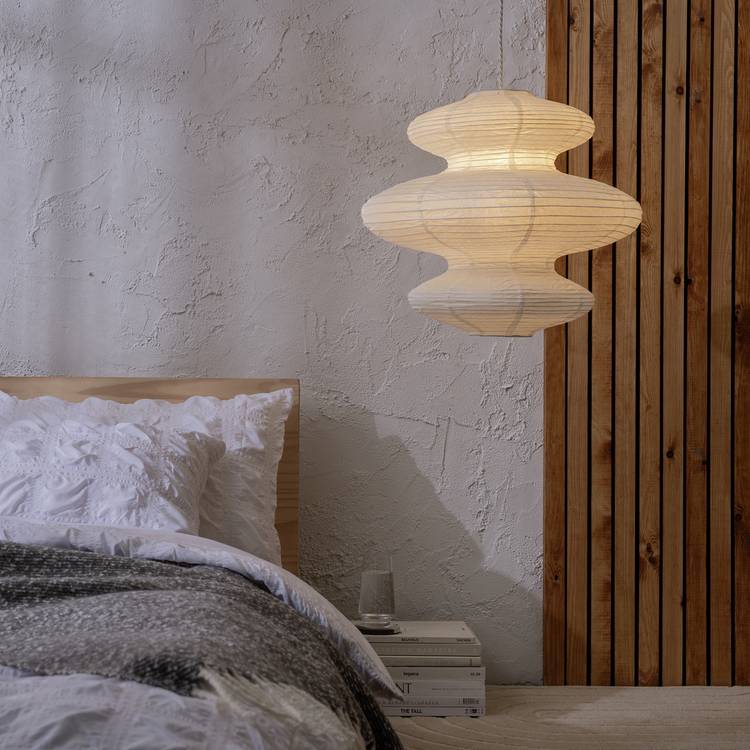 Habitat Sala White Paper 3 Tier Lampshade - 53.5cm