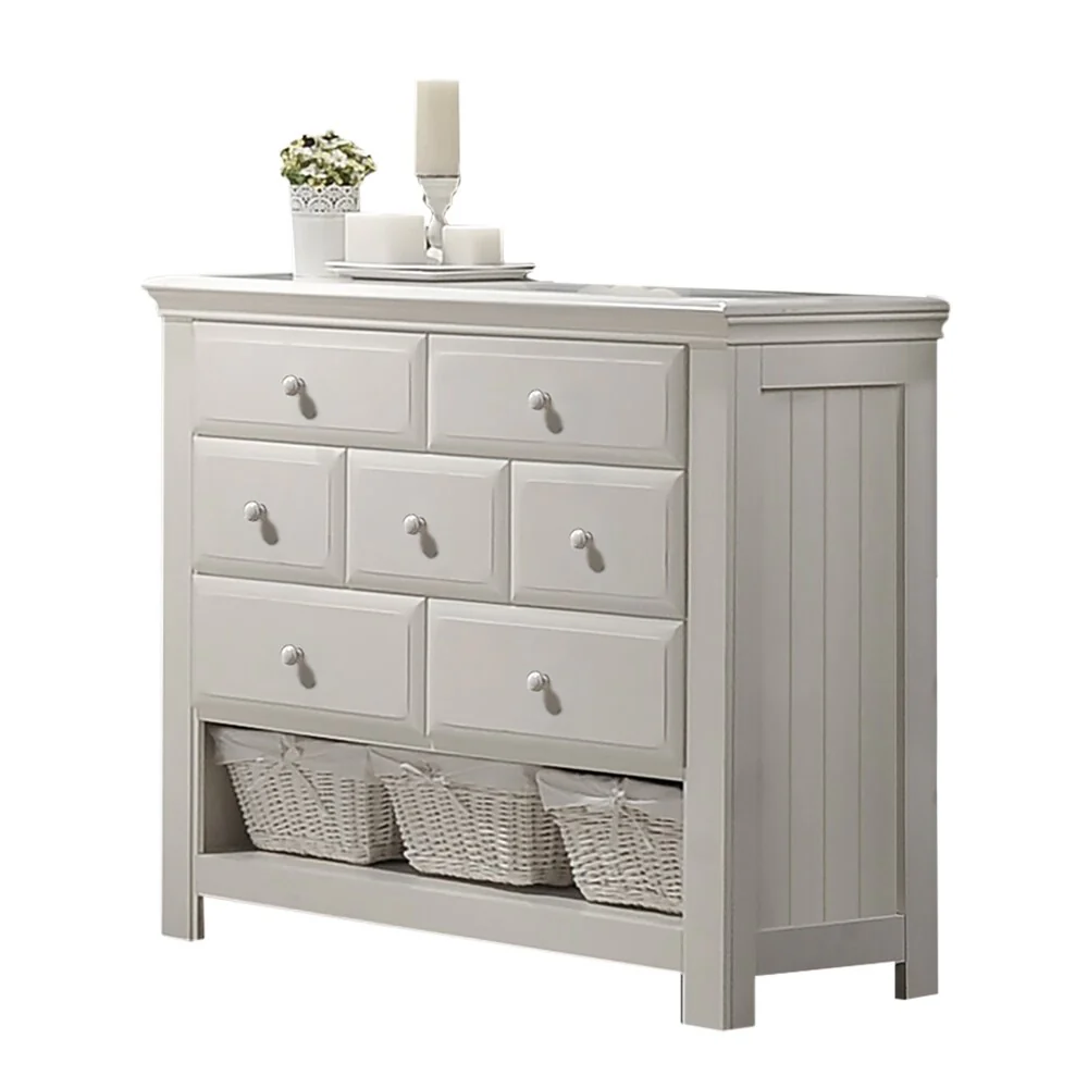 Greyson Living Jenna White Dresser with Optional Mirror