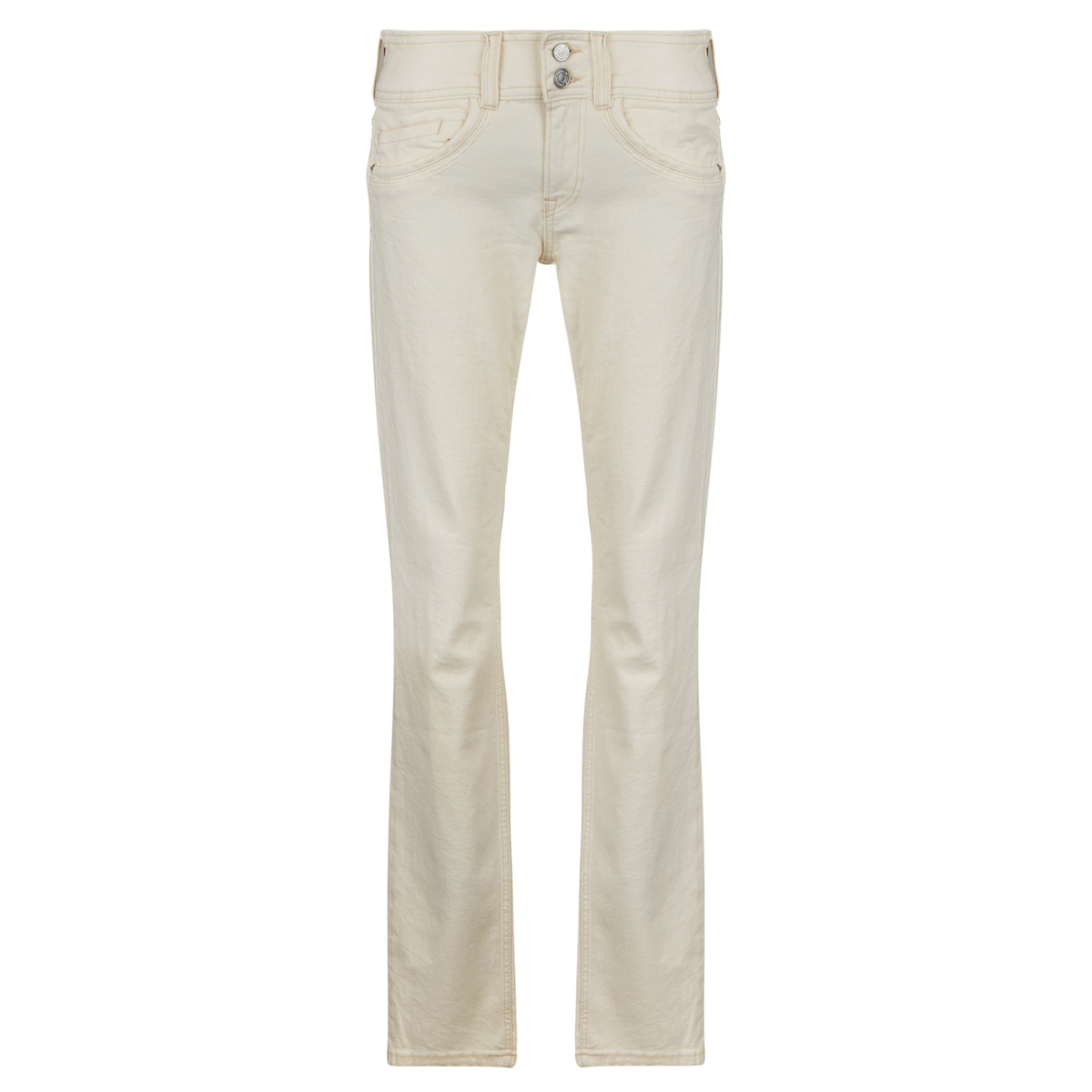 Pepe jeans - SLIM JEANS MW GEN - Ecru