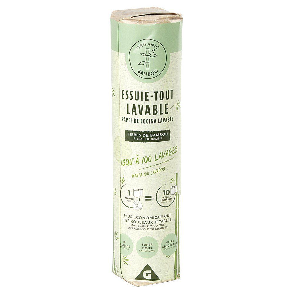 Essuie tout lavable 10 feuilles