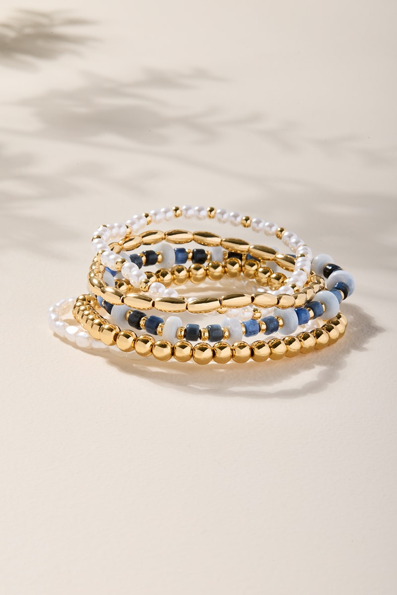 Lisa Glass Beaded Bracelet Set