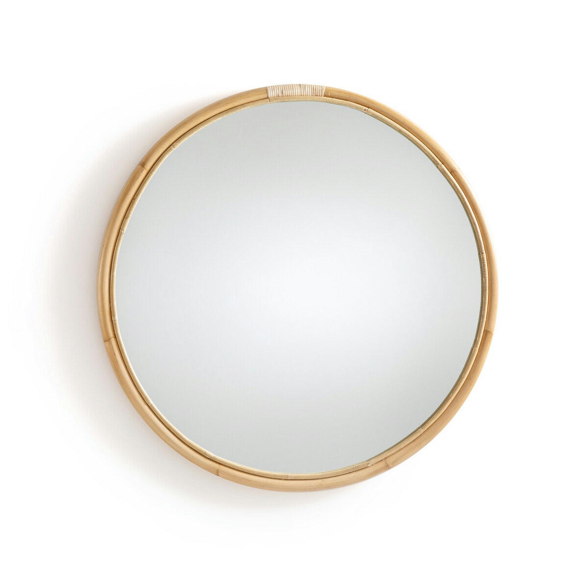 Miroir rond en rotin Ø90 cm, Nogu