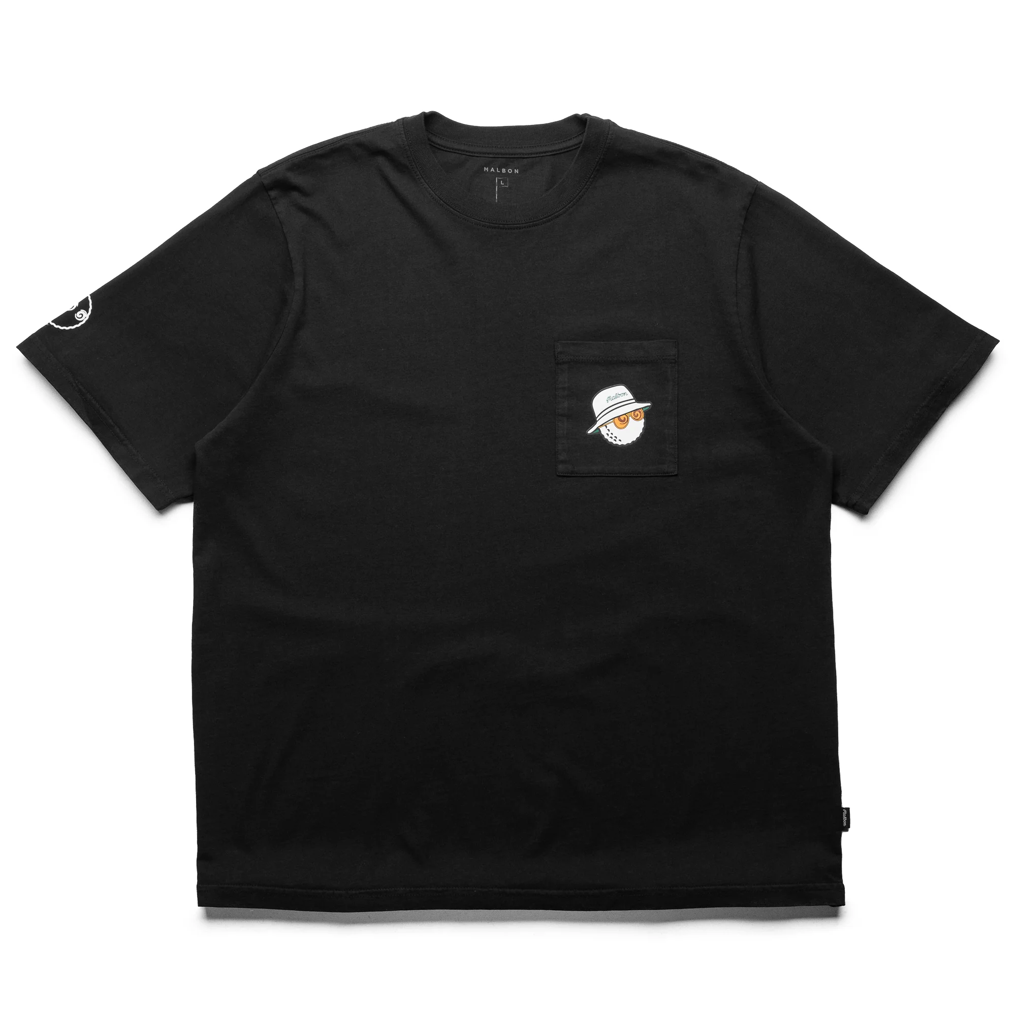 Malbon Golf Pocket Tee - Black